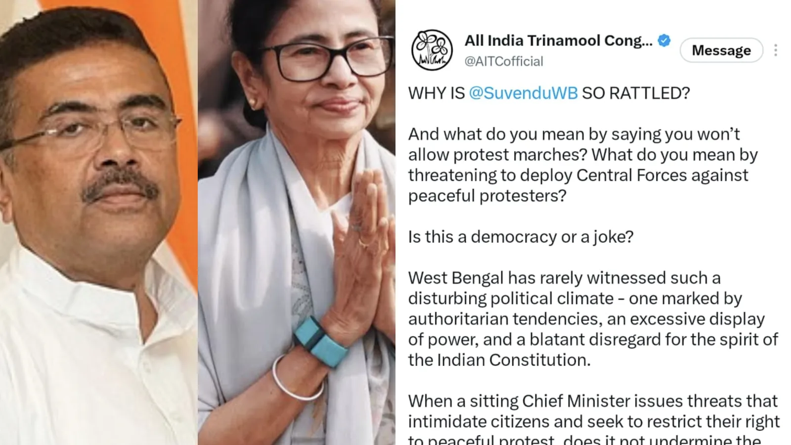 ‘যেখান থেকে শুরু, সেখানেই শেষ করে দিতে হবে’,শুভেন্দু অধিকারীর মন্তব্যকে কটাক্ষ করে তৃণমূলের টুইট