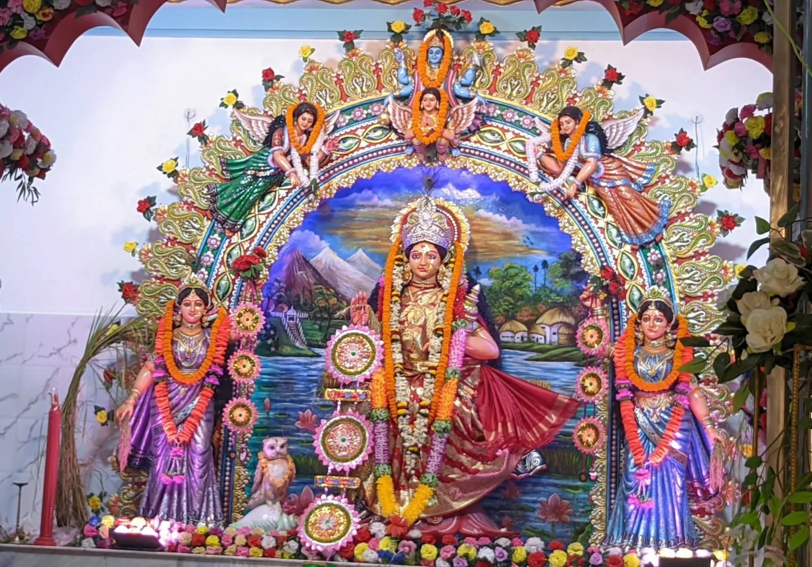 বাঁকুড়ার নতুনচটি রুইদাস সম্প্রদায়ের লক্ষী প্রতিমা