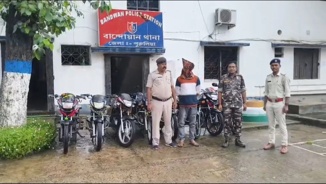 উদ্ধার হওয়া চোরাই বাইক